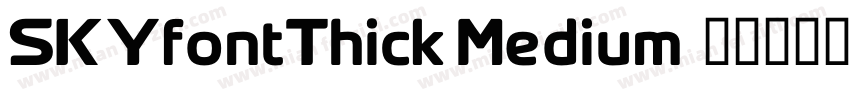 SKYfontThick Medium字体转换